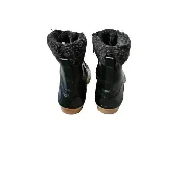 Nature Breeze Womens Winter Boots Mid Calf Waterproof Faux Fur Black Size 3 - Picture 4 of 10